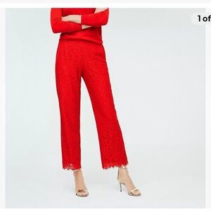 J. Crew Red Ankle & Cropped Pants
